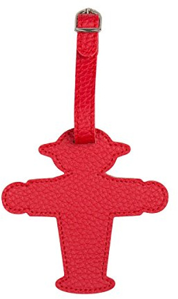AMPELMANN Kofferanhänger - Reisebegleiter Steher rot PU Leder