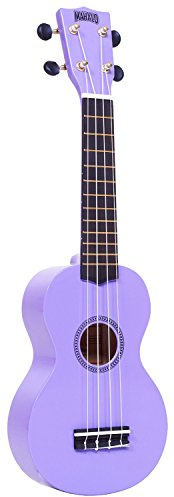 Mahalo Ukulele - Soprano - RAINBOW - lila + Hülle