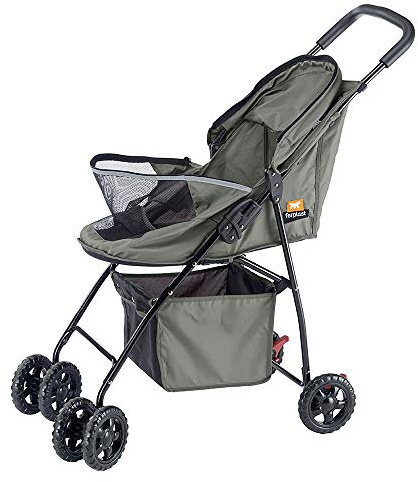 Ferplast Globetrotter Pousette Pliable pour Chien de Petite Taille, 80 x 42 x 95 cm, 1 Unité