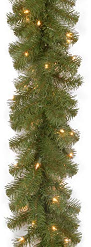 National Tree Company 9ft Pre-Lit North Valley Spruce Christmas Garland