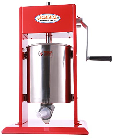 Hakka 25 Pound Sausage Stuffer 2 Speed Stainless Steel Vertical Sausage Filler