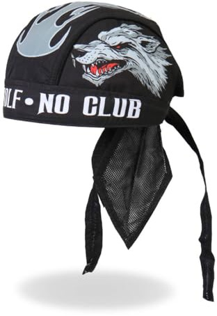 Hot Leathers - HWH1041 Lone Wolf Head Wrap (schwarz)