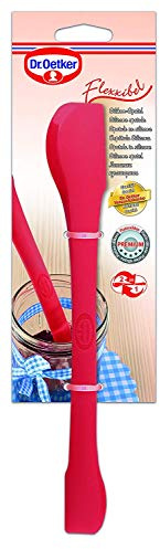 Dr. Oetker Espátula de Silicona Flexxibel, rascador de Cocina de Silicona, espátula de Silicona de Platino 2 Piezas funcionales, Entre Otras Cosas, Adecuada para la Thermomix,