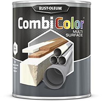 RUST-OLEUM 7394MS.0.75 Combicolor Multi-Surface, One Paint, Many Surfaces, Satin white-RAL 9010