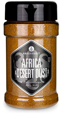 Ankerkraut Africa Desert Dust, BBQ-Rub der afrikanischen Wüste zum Grillen, 200g im Streuer