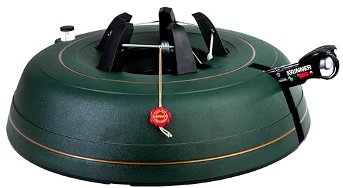 Krinner® Christbaumständer Premium Weihnachtsbaumständer Ultra Grip + XXL inkl. Einseiltechnik Fußpedal mit Sicherungsglocke und 11,0 Liter Wassertank für Baumhöhe bis 4,0m Made In Germany