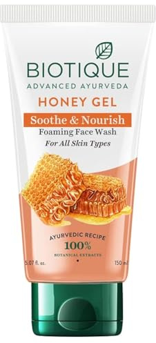 Biotique Bio Honey Gel uppfriskande skummande ansiktstvätt, 150 ml