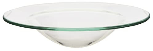 Puckator Glass Oil Burner Dish -Glass -Living Room Accessories - Wax Liquidizer - Oil Burners For Essential Oils - Wax Burners - Scents Melter - Wax Melt Holder - Room Fragrance - 1 Piece