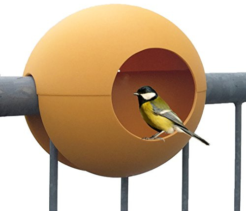 rephorm® ballcony birdball Vogel-Futterhaus für Kleinsingvögel/Ganzjahresnutzung/balkonhängend/Ø 30cm - (bv.16.m)