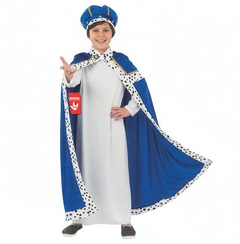 fun shack Blue Wiseman Costume Kids, Wise Man Costume for Boys, Boys Christmas Costumes, Nativity Costumes for Kids, Large