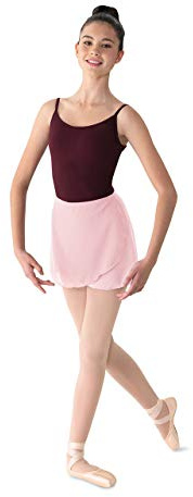 Mirella Women's Georgette Wrap Dance Skirt, Pink, One Size