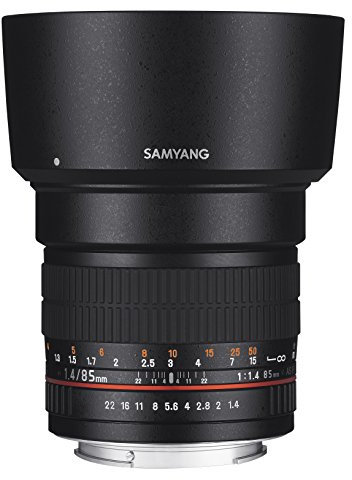 Samyang MF 85mm F1,4 AS IF UMC für MFT– Vollformat Portrait Objektiv für MFT-Mount, geeignet für MFT, manueller Fokus, für Olympus OM-D E-M10 Mark IV, Mark III und Panasonic Lumix DC-G110, DC-G91