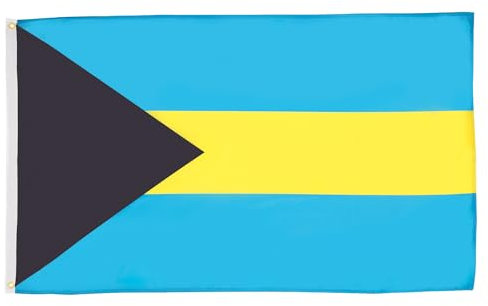 BANDIERA BAHAMAS 150x90cm - GRAN BANDIERA BAHAMENSE 90 x 150 cm Poliestere leggero - Bandiere - AZ FLAG