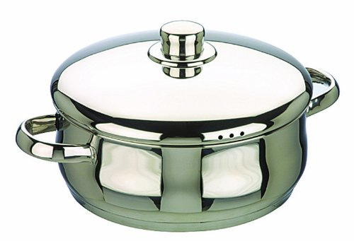 IBILI Oslo Stock Pot with Lid, 20 cm, Stainless Steel, Suitable for Induction Hobs