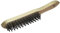 wolfcraft Cepillo manual de alambre de acero, modelo de madera I 2722000 I Para eliminar el óxido y limpiar