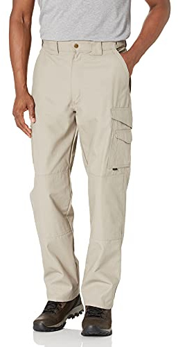 Tru-Spec 24-7 Series Original Taktiska byxor för herr, EDC, vandring, camping och taktisk användning, 65% polyester, 35% bomull, khaki, 28W x 32L