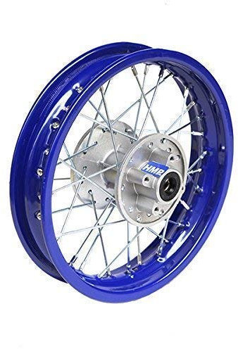 Hmparts Pit/Dirt Bike/Cross 1x Jante en Acier 1.85x12 Pouces - Arrière - Bleu