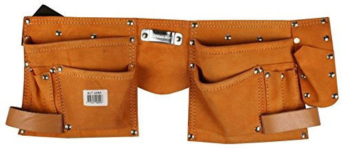Benson Tools Leder-Werkzeuggürtel, Werkzeugschürze, schwere Qualitäts-Werkzeugtasche
