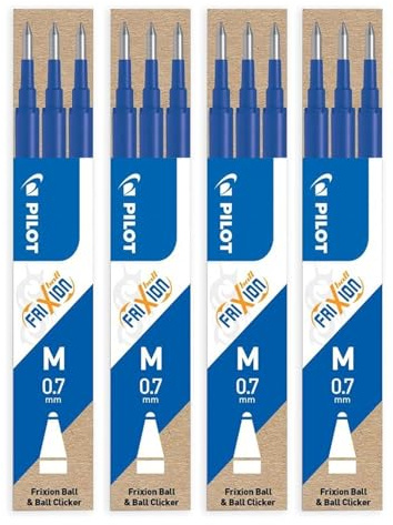 Tintenrollermine Frixion BLS-FR7, 0,4mm, blau, 4 x 3er Set