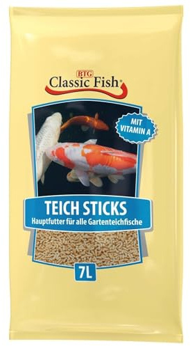 Classic Fish TeichSticks Fischfutter Teichfutter 7 Liter Packung Schwimmfutter