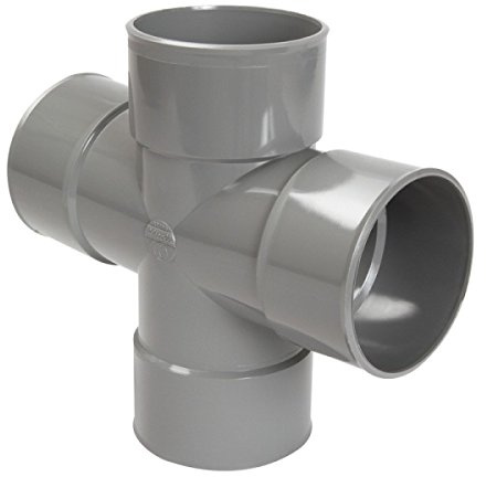 Culotte à 87°30 NICOLL Ø 100 mm - femelle/femelle - double parallèle - RT188