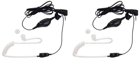 Motorola 1518 Surveillance Headset with PTT Mic, Black, White