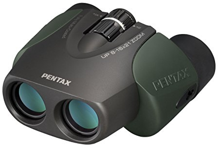 Pentax UP 8-16x21 Green Binoculars (Green) Fully-Multi Coating Zoom Tripod Socket Provide