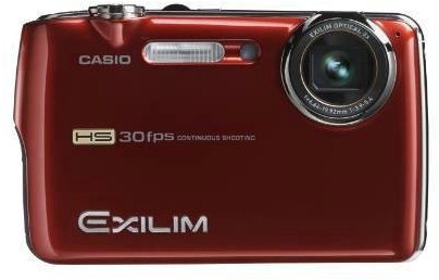 Casio EXILIM Exilim EX-FS10, Red Digitalkamera (Netzwerk, Kompaktkamera, 1/2.3 Zoll, 38,1-114,3 mm, Auto, Flash aus, Manuell, Rote Augen, 1280 x 720 Pixel)