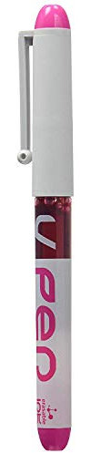 Pilot VPen Disposable Fountain Pen White Barrel 0.58 mm Tip - Pink, Box of 12