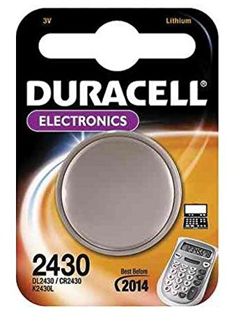 DURACELL Lot de 2 Blisters de 1 Pile bouton lithium Electronics CR 2430 3 volt
