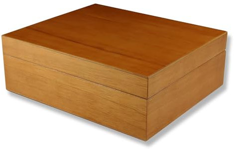 adorini Humidor Torino Cedro - Deluxe Cofanetto per sigari con igrometro a capello per una perfetta conservazione dei sigari, in legno - per un massimo di 30 sigari.