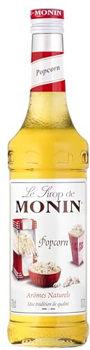 Monin Sirup Popcorn (1 x 0,7l) - Karamellgeschmack für Kaffee, Desserts und Cocktails - Kino - Feeling