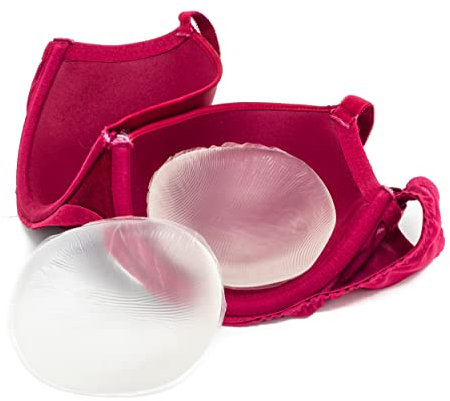 Jo Thornton Style 3: The All Rounder - Silicone Breast Enhancers (aka Chicken Fillets, bra fillers, gel pads, inserts) Breast Covering Style - 160g Pair - For All Skin Tones Translucent Colour