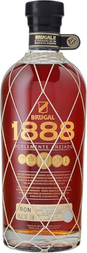 Brugal 1888 | Dominikanischer Premium Rum | zweifach gelagert für ein komplexes Aroma | 40% Vol | 700ml Einzelflasche