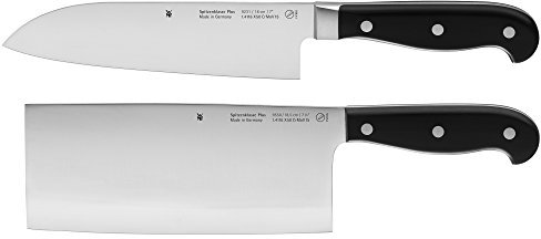 WMF Spitzenklasse Plus Asia Messerset 2teilig, Made in Germany, 2 Messer geschmiedet, Performance Cut, Spezialklingenstahl