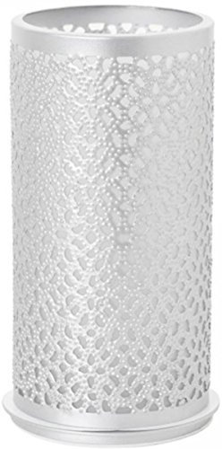 Duni Kerzenhalter Bliss silber, aus Metall für Maxi-Teelichte oder LED 140x75mm