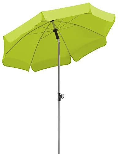 Parasol Schneider Locarno, Verde Manzana, Aprox. 150 cm Ø, 8 Piezas, Redondo