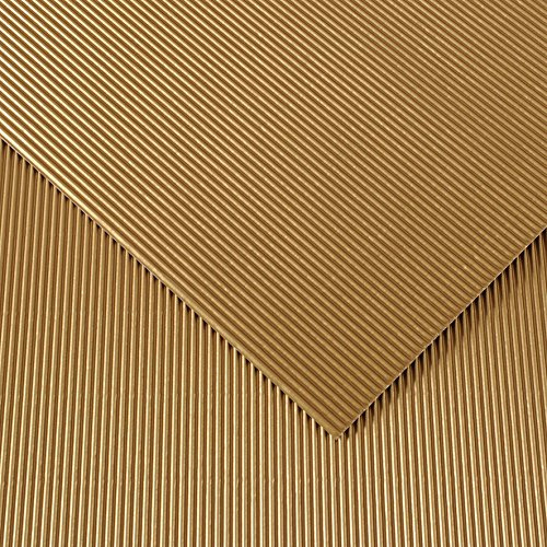 Rollo 50x70 (10) Canson Cartón Ondulado 300g Oro