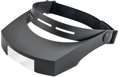 Eschenbach Optik Optik Lupenbrille Kopfbandlupe laboCOMFORT, Vergrößerung 2,5 x/+5,00 dpt, schwarz, 2,5X