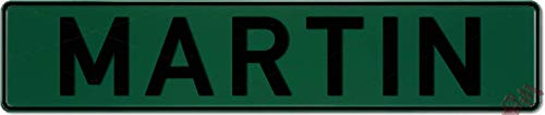 Geprägtes Nummernschild zum Selbstgestalten ✓ Witterungsbeständig Individuelles Namensschild, Aluminium-Schild | Autoschild mit Namen selbst gestalten | Aluschild, Kfz-Kennzeichen-Schilder