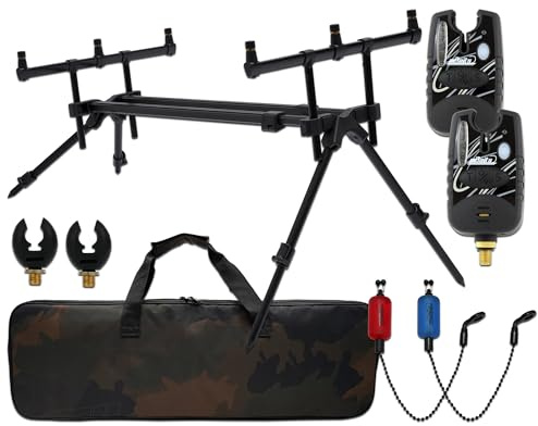 Angel-Berger Magic Baits Luxus Rod Pod Verschiedene Modelle mit Tasche (Luxus Rod Pod mit Zubehör)