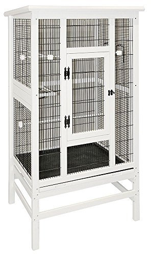 Vogelvoliere aus Holz 82,5 x 67 x 152 cm