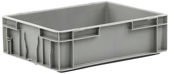 kaiserkraft FRANKEL Bac gerbable normes Europe | capacité 10 l | L x l x h 400 x 300 x 120 mm | PP | gris