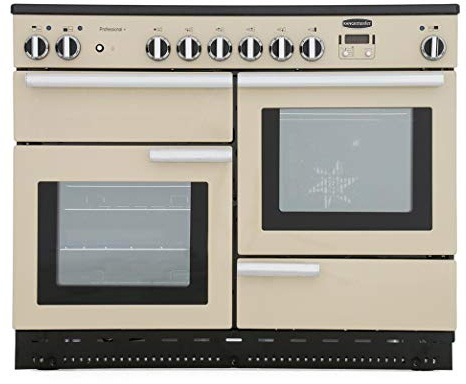 Rangemaster Professional Plus PROP110ECCR/C 110cm wide Electric Range Cooker with Ceramic Hob - Cream/Chrome - A/A Rated