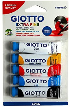 Giotto Gouachefarben, Primärfarben, 5 Tuben