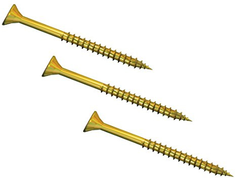 Original Jet-Fast Universalschrauben 5,0 x 60 mm Senkkopf, Teilgewinde, Torx Antrieb, Gelb verzinkt 200 Stück