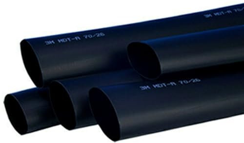 3M MDT-A38/12 Schrumpfschlauch mit Kleber Schwarz 38mm 12mm Schrumpfrate:3:1 1m