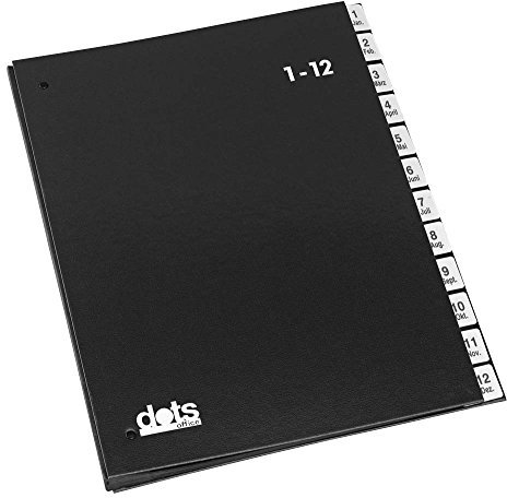 dots 44198-04 Dots Pultordner 1-12 schwarz