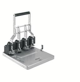 Rexel 2101235 Doppellocher HD4150, Metallgehäuse, 15 mm, 150 Blatt, 1 Stück
