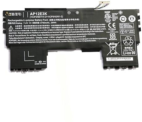 7XINbox 7,4V 28Wh AP12E3K Portátiles Batería para Acer Aspire S7 191 Ultrabook de 11 Pulgadas 1/CP3/65/114-2+1/CP5/42/61-2
